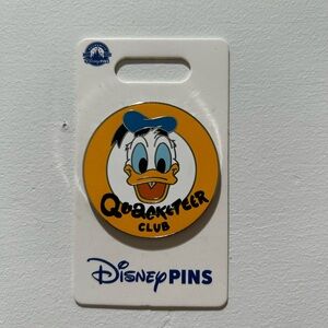Disney Donald Duck “Quacketeer Club” Pin with Yellow and Blue accents